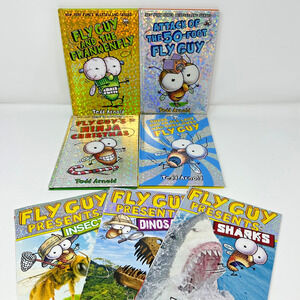 Fly Guy & Presents 7 Book Lot HB/PB Ninja Christmas, 50-Foot Fly Guy, Presents +